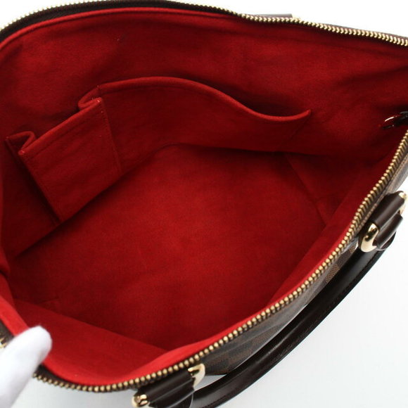 Louis Vuitton Saleya Tote Bag Leather Damier Brown - Picture 3 of 7